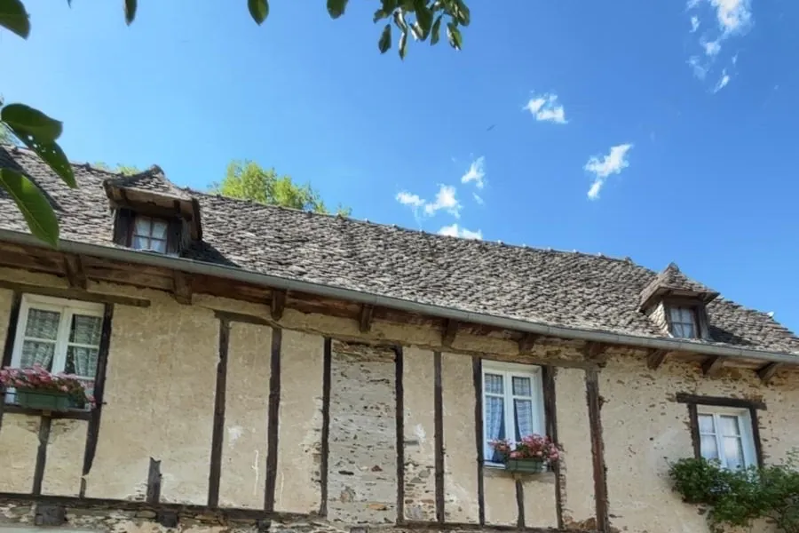 Toiture en lauzes